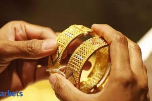 Gold futures ease on low demand, slip below Rs 45,300