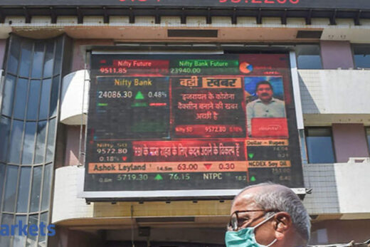 Sensex gyrates 395 pts, ends 28 pts higher, Nifty tops 14,600; Wipro rallies 9% - The Economic Times Video