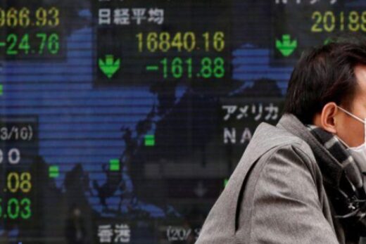 Asian shares fall again, dollar drifts