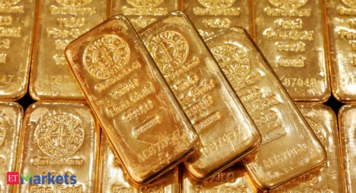 Gold futures ease on low demand, slip below Rs 44,750