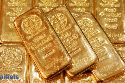 Gold futures ease on low demand, slip below Rs 44,750